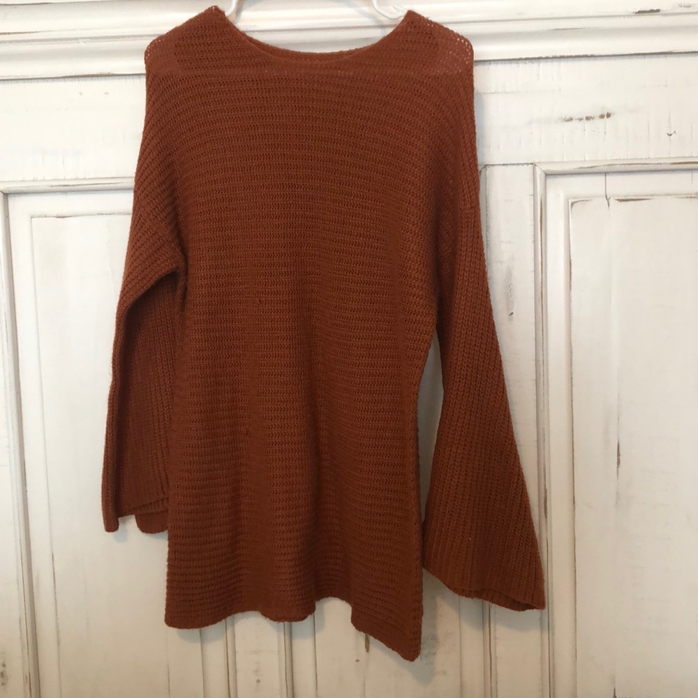 Bell sleeve sweater